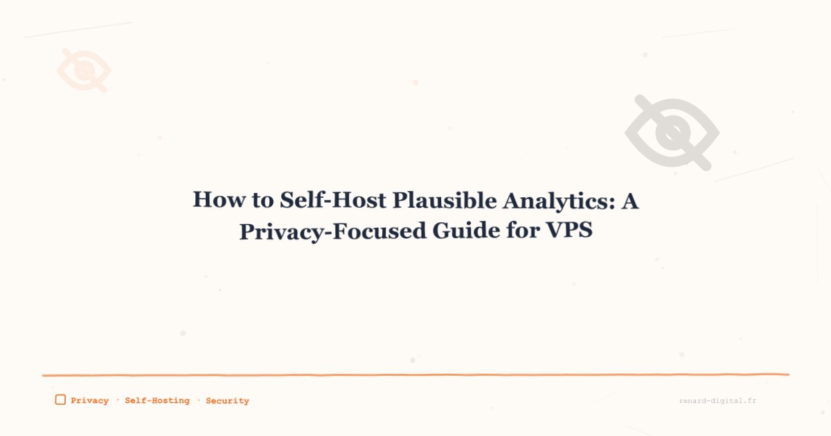 self host plausible analytics
